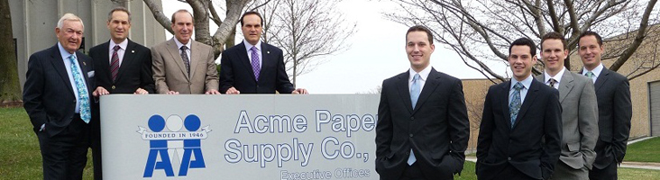 Three generations of the Attman family are actively involved in the management of Acme Paper.